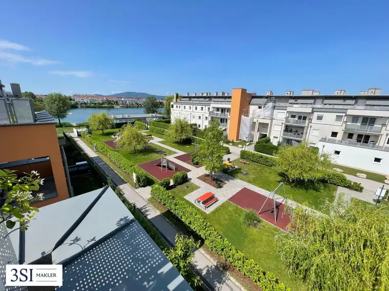 Leben und genießen am Seepark Vösendorf - Lichtdurchflutete 2-Zimmer-Dachgeschoßwohnung mit Seezugang