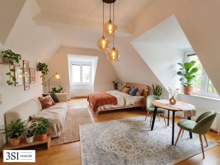 Sonnige Dachgeschosswohnung in beliebter City Lage nahe U1-Taubstummengasse und Naschmarkt