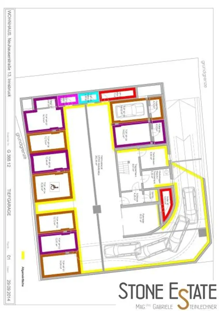Sie suchen einen Parkplatz in der Tiefgarage für Ihr Auto?Innsbruck-Stadtteil Wilten