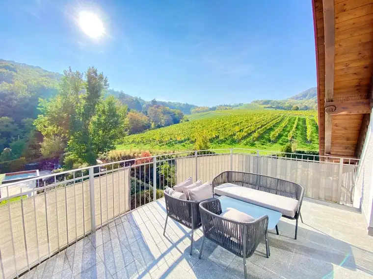 NATUR TRIFFT DESIGN | TOPLAGE | WEINBERGBLICK | EXKLUSIVE, HELLE 4 ZIMMER | TERRASSE