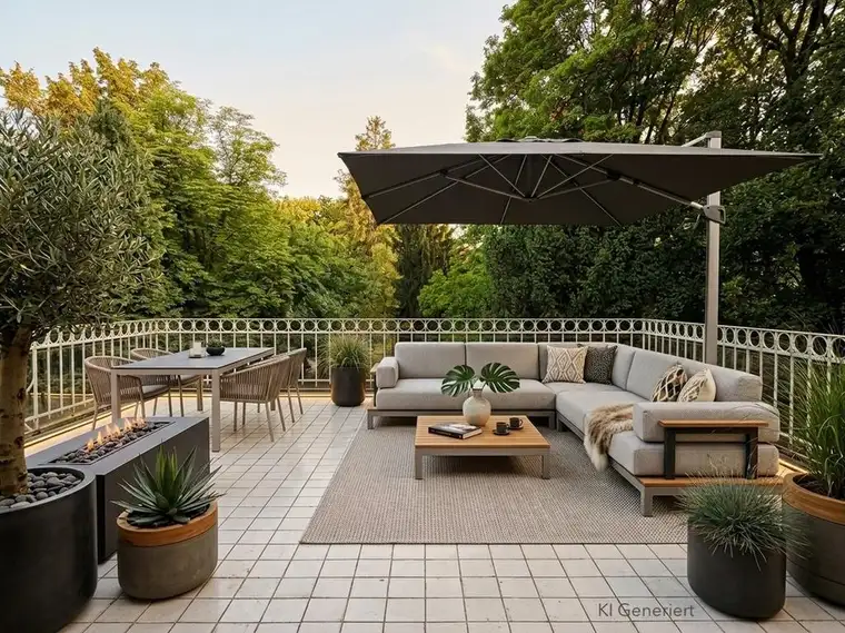 SCHLOSS SCHÖNBRUNN | RUHELAGE | 7 ZIMMER | ALTBAU | TERRASSE MIT GARTENBLICK