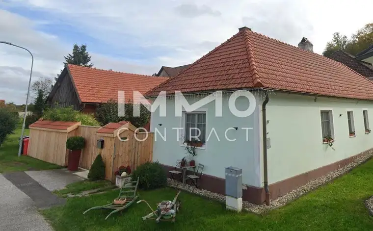 Dreiseithof mit schönen Innenhof und überdachter Terrasse - saniert - Raum Allensteig