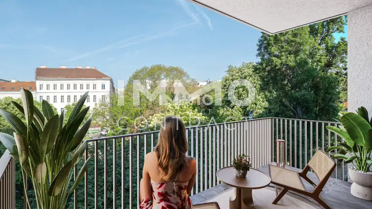 WOHNEN AM PARK - Urban &amp; Grün: Neubau-Erstezug mit Parkblick (Abendsonne)