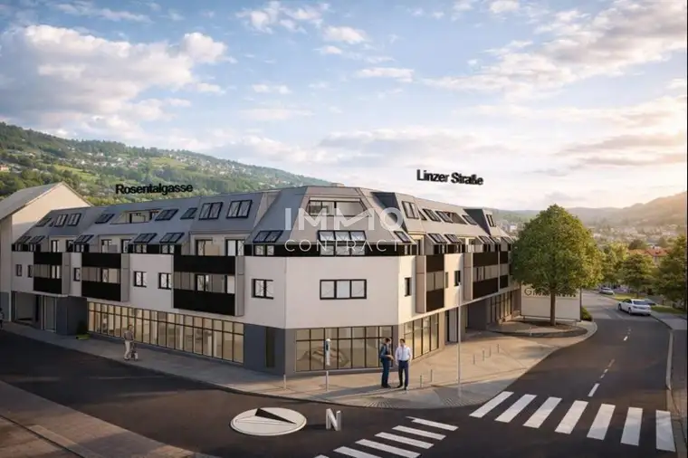 NEUBAU-Deal: 2-Zimmer mit Freifläche in modernem und zertifiziertem Gebäude