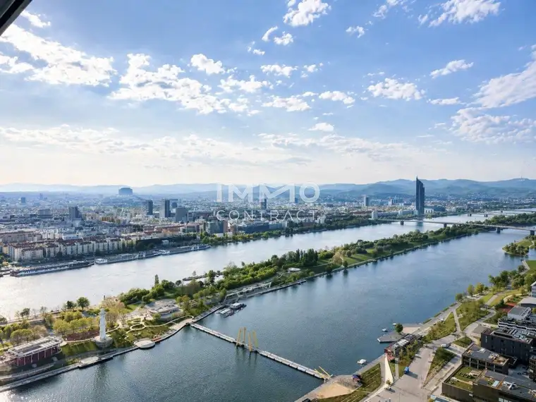DANUBEFLATS: 41. Etage - Wo die City und die Wiener Hausberge zu Füßen liegen – Erstbezug