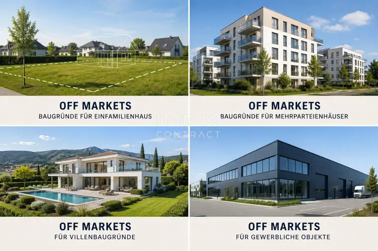 OFF-MARKETS I Immobilieninvestments | Bestands- oder Bauprojekte | Zukunftsorientierte Lagen | Alle Bundesländer