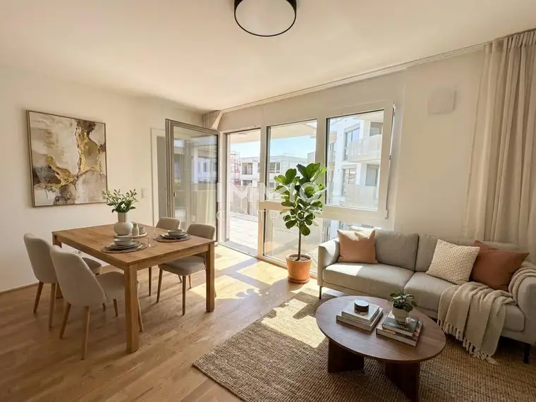 Erstbezug ab 1. Oktober: Helle 2-Zimmerwohnung mit 9,6 m² Balkon – nur 8 Gehminuten zum Donauzentrum