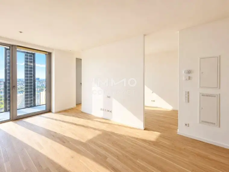 39. Etage: Wien liegt unter Ihnen - DC2 Tower: SKY RESIDENCES ERSTBEZUG