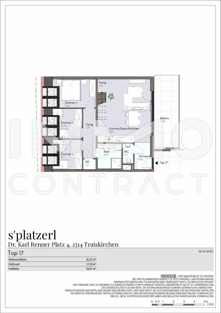Luxuriöse 4-Zimmer-Dachterrassen-Wohnung mit Balkon: Modern und lichtdurchflutet