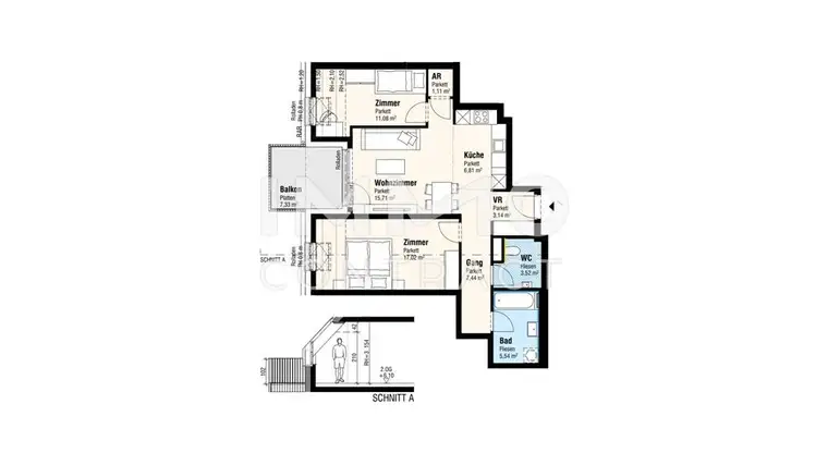 Dachgeschoßwohnung