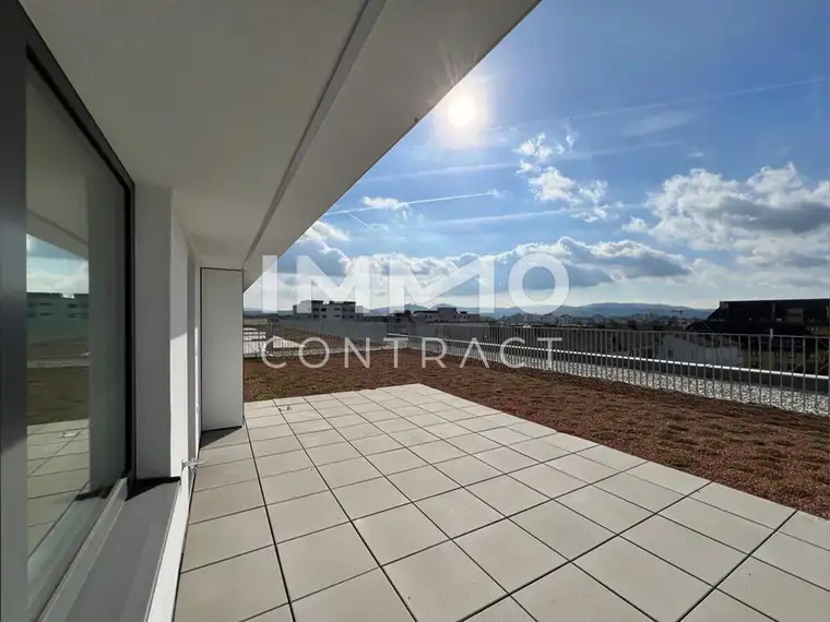 54qm 2ZI Dachgeschoss mit 22,85qm Terrasse, 33qm Gründach, 14,07qm Balkon