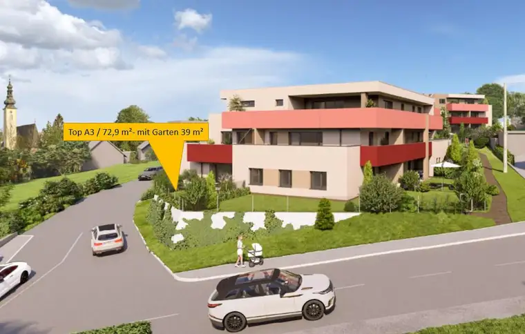 Lichtdurchflutete Eck-Gartenwohnung in den STADTTERRASSEN PEUERBACH - provisionsfrei!