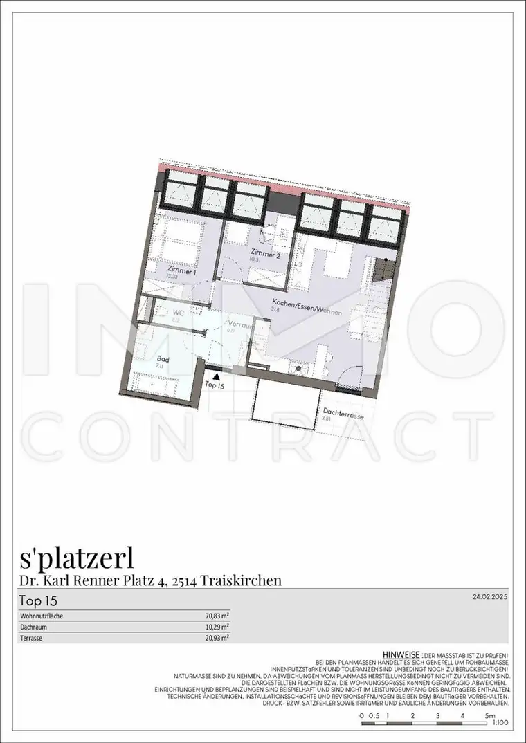2 Dachterrassen für Ihre wohlverdiente Ruhe - elegante 3-Zimmer-Wohnung im Zentrum