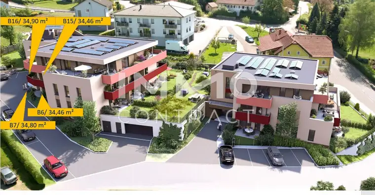 Edle Kleinwohnung mit Loggia in den STADTTERRASSEN PEUERBACH - provisionsfrei!