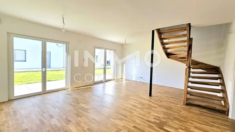 Miete mit Kaufoption: Helle, moderne Doppelhaushälfte im Erstbezug in familienfreundlicher Lage