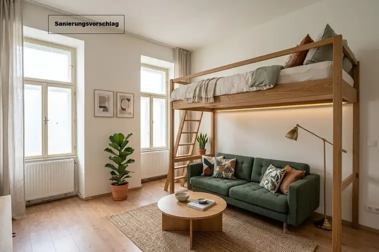 **Hannovermarkt** Renovation Opportunity: Charming 3-Room Period Apartment with Balcony and Airbnb Potential