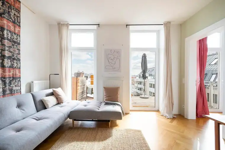 ++NEU++ Möblierte 3-Zimmer-Altbauwohnung mit 12 m² Terrasse und Lift in Ottakring