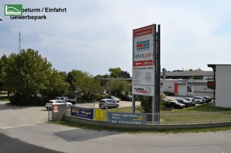 Auffällige und weit sichtbare Werbefläche auf Werbeturm direkt an der Burgenland Straße - Industriegelände Donnerskirchen!