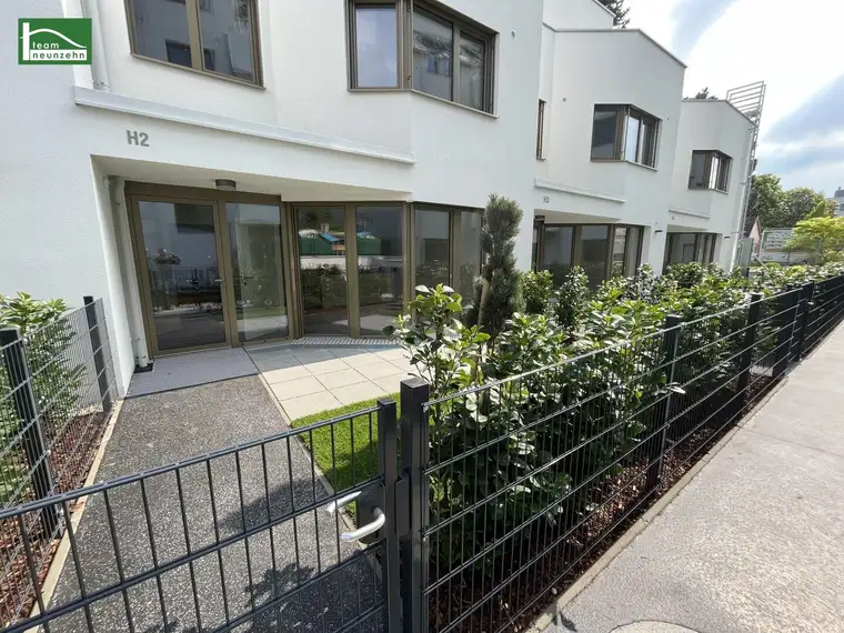 Floridsdorf von seiner schönsten Seite – Neubau-Townhouse zum Erstbezug. Ruhiges Wohnen im Grünen.