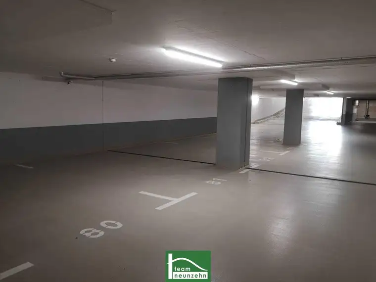 Geschützer PKW Tiefgaragenstellplatz im Zentrum von St. Pölten - zwischen Bahnhof und Klinikum