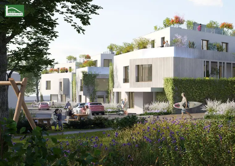 35 von 66 Whng. bereits verkauft. WOHNEN bei der SEE-PROMENADE mit Garten im EG.