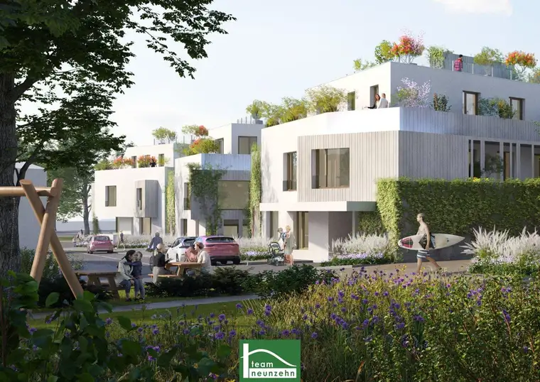 35 von 66 Whng. bereits verkauft. WOHNEN bei der SEE-PROMENADE mit Garten im EG.
