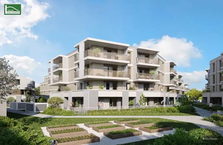 FLORIANI – Quartier am Tullnerfeld - Stilvolle 3 Zimmer Wohnung mit großem Balkon (S/W) - Perfekte Aufteilung - Bahnhof in der Nähe