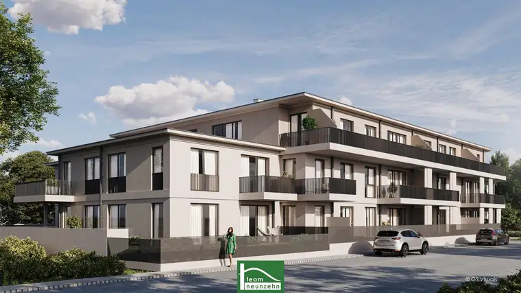 Hervorragende Wohnung in Bestlage von Strasshof mit Luftwärmepumpe und PV