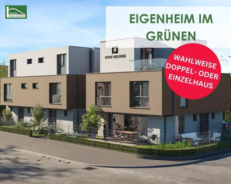 Ihr neues Zuhause in Wien Hirschstetten: Stilvolle Doppelhaushälfte mit großzügiger Freifläche!