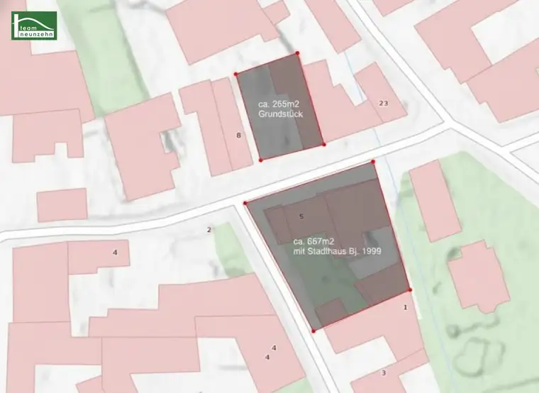 Geniales Stadthaus im Bestand + moderner Neubau mit ca. 134m² Wnfl. gleich gegenüber. (genehmigt &amp; mit ca. 12Monaten Bauzeit)