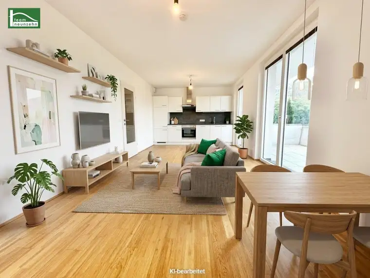 Naturnah wohnen - Hochwertige Wohnung mit weitläufigen Balkon - Wohnen in der Green City!
