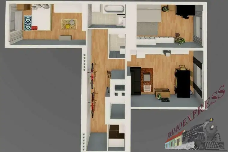 3-Zimmer-Wohnung in zentraler Lage – ideal für WG 70 m² | 2. Stock mit Lift