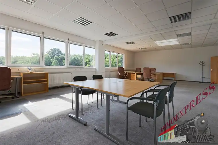 Topanbindung = A4 BRUCK/LEITHA OST = 100 m² Büro mit Abstellflächen für LKWs und Container
