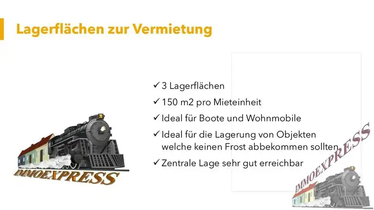 Lagerflächen zur Vermietung