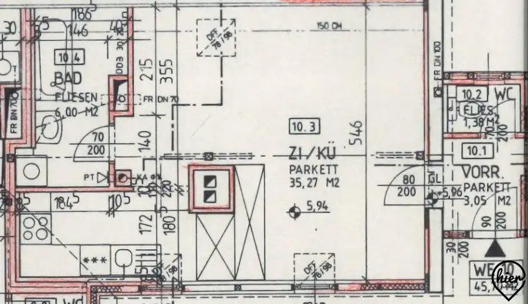 Mureck Hauptplatz: DG-Wohnung in Ruhelage