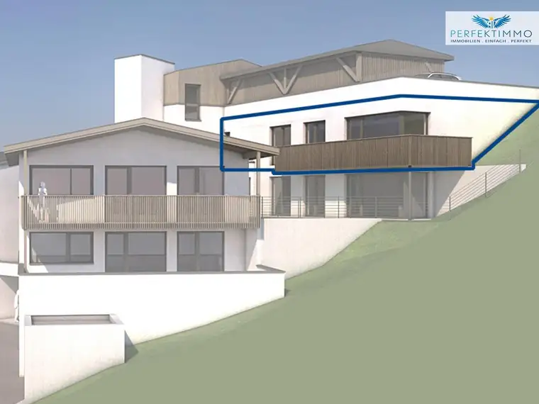 Neubau: Wohnen mit Rifflerblick - 3-Zimmer-Wohnung Top 8 - wohnbaugefördert!