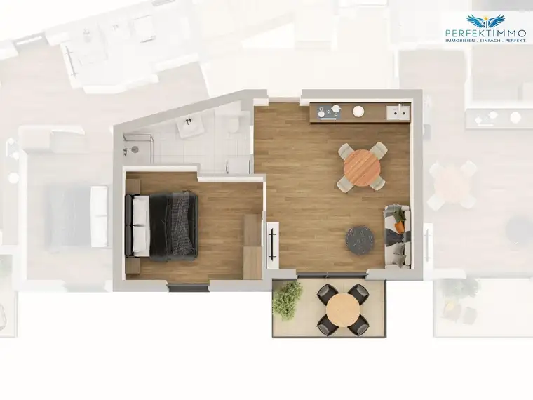 Großzügige 2-Zimmer-Wohnung Top 5 im Neubau
