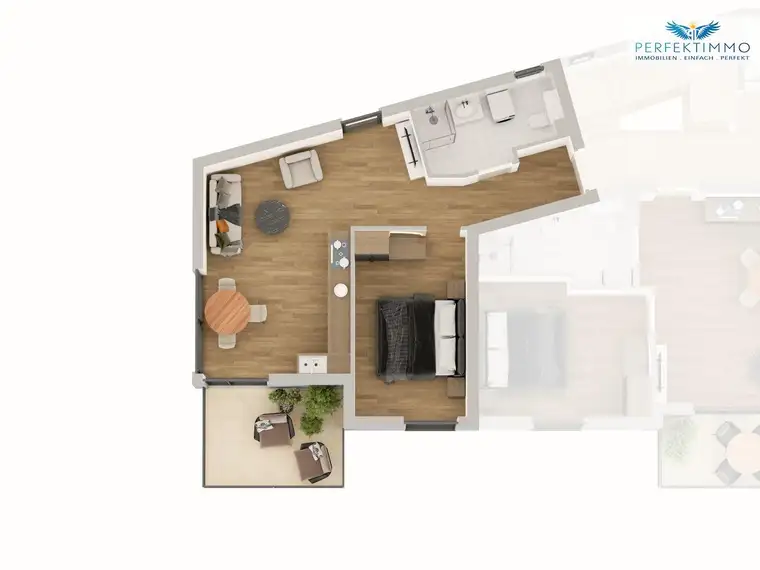 Stilvolle Neubauwohnung mit großem Südwestbalkon