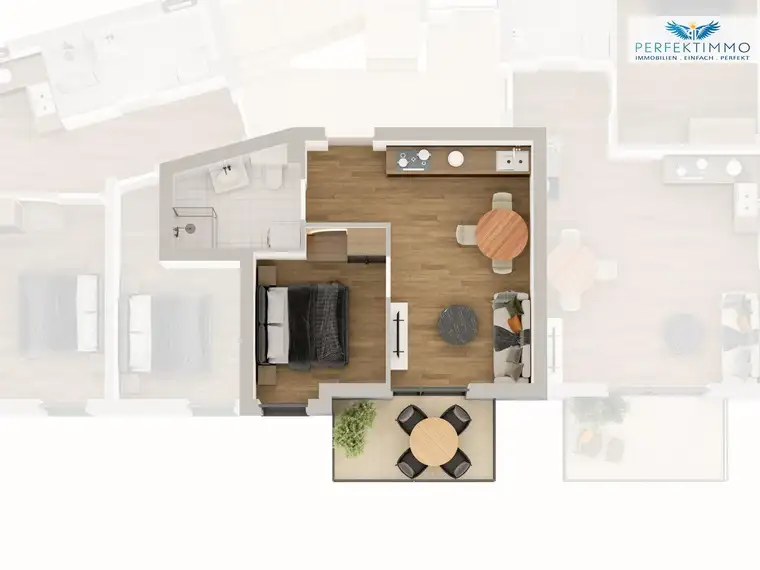 Modern und durchdacht – 2-Zimmer-Neubauwohnung mit Balkon