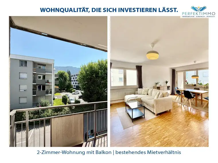 2-Zimmer-Wohnung mit Perspektive – investieren in Bregenz