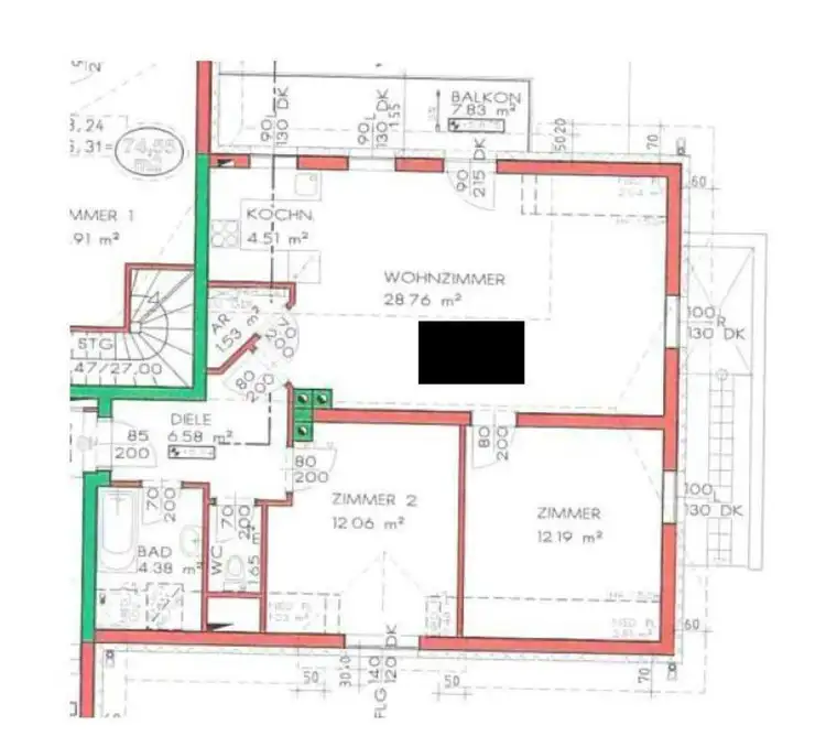 Geförderte 3-Zimmerwohnung