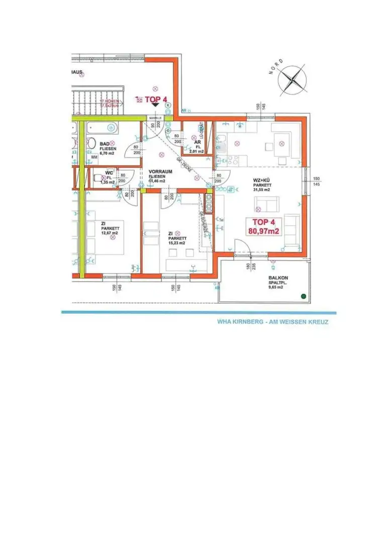 Geförderte 3-Zimmerwohnung