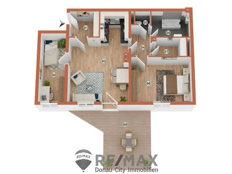 "Neuer Preis! – helle Wohnung mit großer Terrasse!"