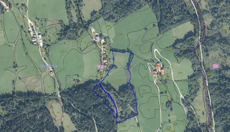 Land- und forstwirtschaftliche Fläche mit 37.394 m² in Puchreit (Bezirk Spittal / Drau)