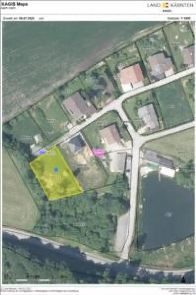 ebenes Baugrundstück 1159 m² - Alt Ossiach - ohne Bauverpflichtung - Mit weißer Gartenhütte : )