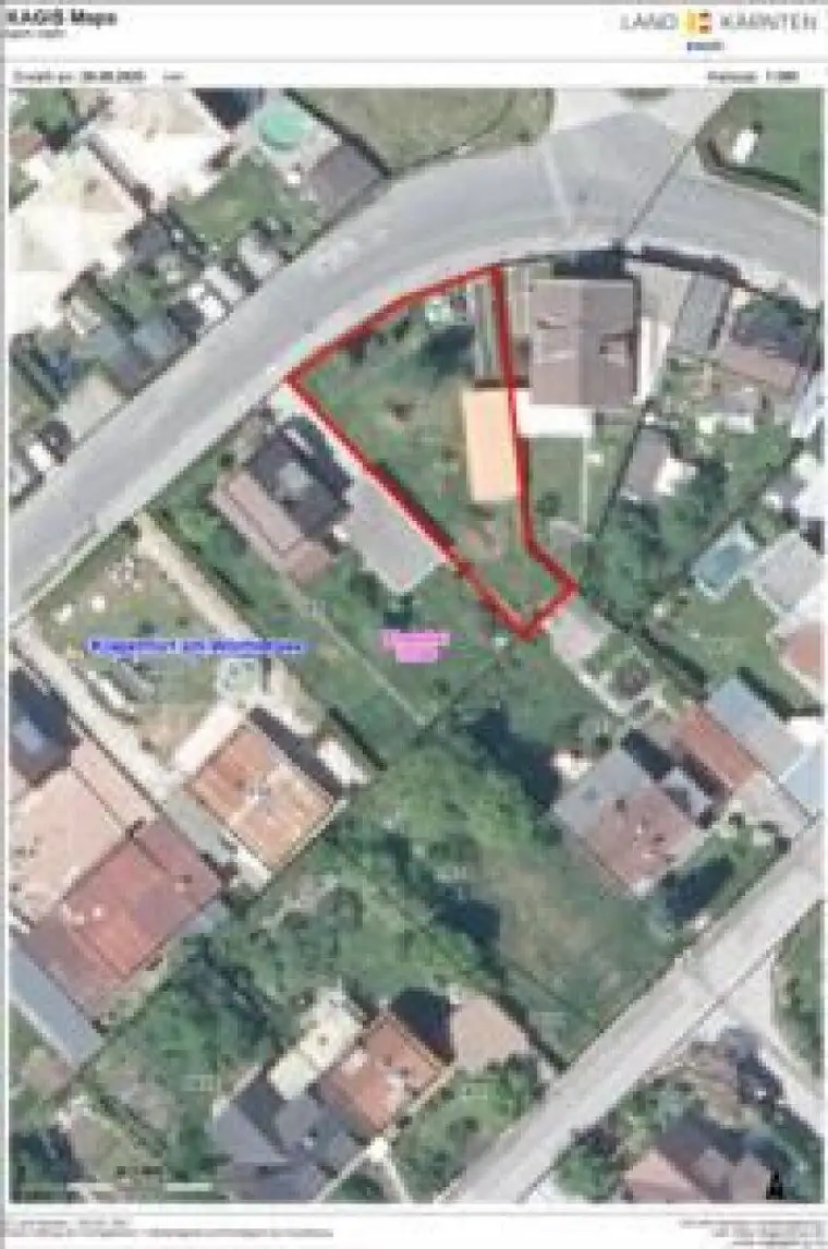 Eingezäuntes Baugrundstück mit Garage in Klagenfurt Ebenthal: 508 m² für nur 99.500 € – Garage &amp; Stellplatz inklusive!
