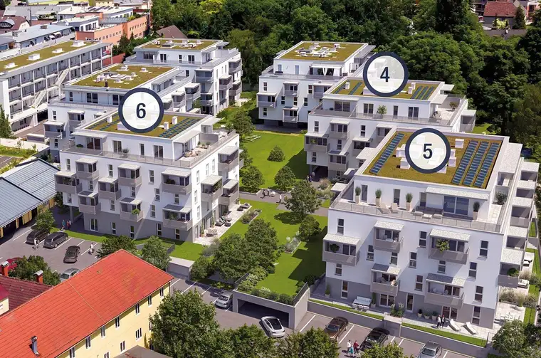 Neue Eigentumswohnung im Graumann-Park: Mit Kühlung, autofreier Park im Stadtzentrum