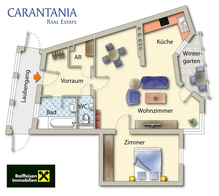 Singlewohnung mit Pfiff - CARANTANIA