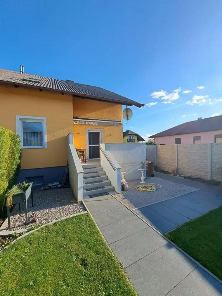 Top-Preis !! 3-ZI-Garten-WOHNUNG!! mit Parkplatz, kleinem Pool und großem Kellerabteil - Ruhelage in Unterwaltersdorf bei Ebreichsdorf südlich von Wien