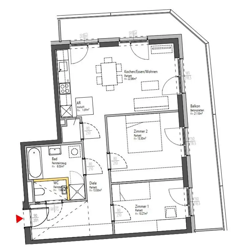 Tolle 3-Zimmer Wohnung mit großzügigem Balkon - 8020 Graz